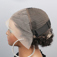Perruque Tressée Afro Crépue Bouclée Ondulée Bob Lace Frontale 13x4 Cheveux Humains Brésiliens Remy Densité 180% avec Ligne de Cheveux Naturelle