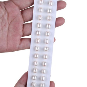 6 millimetri di Buona qualità <span class=keywords><strong>a</strong></span> forma di <span class=keywords><strong>goccia</strong></span> d'acqua dolce della perla per il processo orecchino - Product Image 2