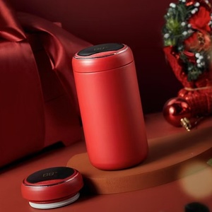 แก้วน้ำเก็บความร้อนสุญญากาศ SUS316 ปราศจากสาร BPA ป้องกันการรั่วซึม ขนาด 300 มล. พร้อมหน้าจอ LED แสดงผล อุณหภูมิ  ผนังสองชั้น เก็บความร้อนได้นาน 10 ชั่วโมง - Product Image 4