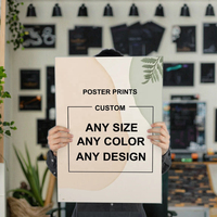 Service d'impression pour affiches murales, brochures, emballages, présentoirs, papier d'art imprimé offset avec plastification