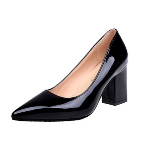 <span class=keywords><strong>Scarpe</strong></span> da donna nuove da lavoro primavera autunno <span class=keywords><strong>tacco</strong></span> spesso tinta unita con bocca bassa tacchi alti <span class=keywords><strong>scarpe</strong></span> da donna - Product Image 4