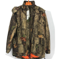 Vêtements thermiques d'extérieur, veste de chasse d'hiver pour homme, imperméable, camouflage, épaisse, à capuche, réversible, style safari
