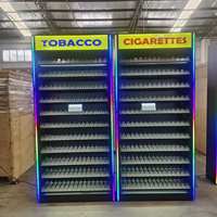 Vitrine à cigarettes décorative pour magasins de tabac, mobilier de présentation pour magasins de tabac, présentoir à cigarettes en métal à vendre