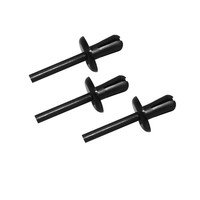 Rivets à pression en nylon, attaches en plastique pour l'installation automobile, rivets aveugles en plastique PC, attaches en nylon pour la fixation des panneaux de tableau de bord