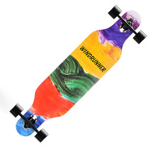 Skateboard Long pour enfants, planche à roulettes plates, personnalisable, surf pour adultes, prix d'usine - Product Image 3