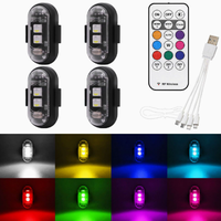 Lumière d'avion télécommandée sans fil, lumière de navigation pour drone, lumière d'avertissement stroboscopique universelle à huit couleurs pour moto et voiture