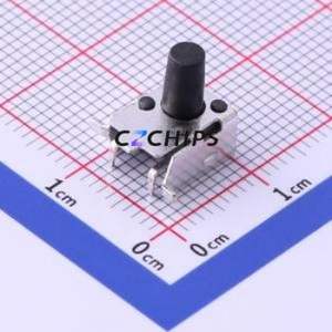 TS-1034-A12B3-D2 Tactile Switch SMD Switch Single Pole Single Throw Round Button 2.5N Horizontal Mount - Product Image 1