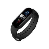 Bracelet intelligent M5, étanche, moniteur d'activité physique, fréquence cardiaque, pression artérielle, suivi du sommeil, compatible Android, carré, polyvalent
