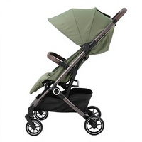 Poussette bébé Abon BSS096 pliable d'une main, légère, compacte, portable, en alliage d'aluminium et polyester, pour nouveau-nés de 0 à 3 ans, 22 kg