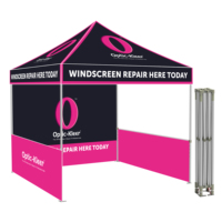 Auvent pliable promotionnel personnalisé 3x3, gazebo pop-up, toit de protection pour les salons professionnels, les événements et la promotion