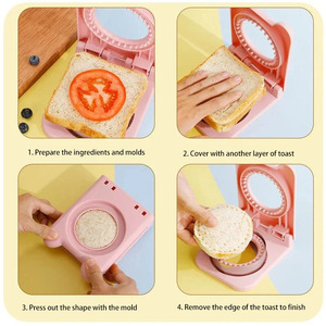 <span class=keywords><strong>Cookie</strong></span> Báo Chí túi công cụ Túi bánh mì cắt trẻ em uncrustable bánh Sandwich Maker - Product Image 3