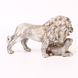 Ornamento <span class=keywords><strong>Leone</strong></span> Europeo in Resina Sintetica, Decorazione a Tema Animale per Mobile TV, Sala da Pranzo, Ufficio, Soggiorno, Regalo - Product Image 4