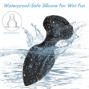 YIJI USB charge Anal Plug nouveau Rose <span class=keywords><strong>fleur</strong></span> vibrateur adulte jouets sexuels femme télécommande Silicone <span class=keywords><strong>Anus</strong></span> bout à bout bouchons masseur - Product Image 4