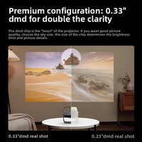 Projecteur intelligent DLP Z7X haute luminosité 1080P avec correction automatique de la distorsion trapézoïdale, système d'exploitation Android, 880 lumens CVIA