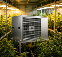 Déshumidificateur de serre à conduit de 335 pintes, dissimulé, pour la croissance des plantes d'intérieur, sécheur d'air, machine de contrôle de l'humidité pour la ferme