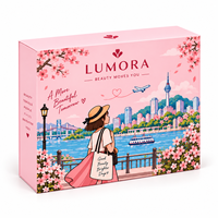 Boîte cadeau magnétique de luxe pour cosmétiques, emballage rigide de luxe pour rouge à lèvres, crayon à sourcils, mascara et gloss à lèvres