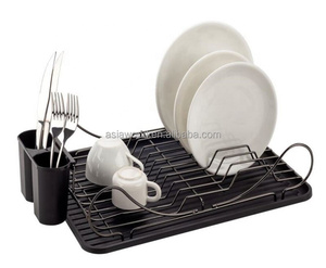 Para cocina Estantes para platos de alambre cromado Escurridor de platos Estante para platos - Product Image 1