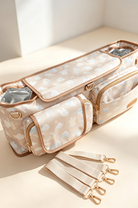 <span class=keywords><strong>Sac</strong></span> de rangement isotherme portable pour poussette double, organisateur pour chariots de poussettes, <span class=keywords><strong>sac</strong></span> de rangement pour couches, idéal pour l'extérieur - Product Image 4