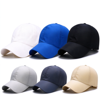 Casquette de baseball en polyester perforé à séchage rapide, légère et respirante, pour le sport, avec logo personnalisé et sangle réglable