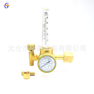 Réducteur de pression de gaz argon tout en cuivre avec débitmètre pour machine de soudage TIG, type piston 0,35 Mpa - Product Image 2