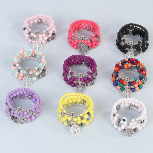 Conjunto de Pulseiras Boho de Miçangas Mais Vendido para Casais, Charme, Multicamadas, com Borla, Joias Femininas Atacado - Product Image 6