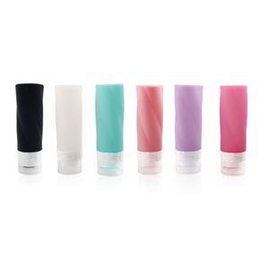 Bouteilles de voyage personnalisables avec logo, sans BPA, étanches, rechargeables et compressibles pour shampoing, lotion, savon - Product Image 3