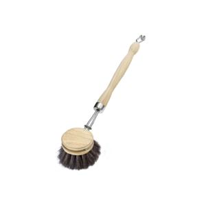 Dish <b>Brush</b> Wood Pure Horsehair 4.2 Cm Cleaning Kitchen Use - Product Image 1