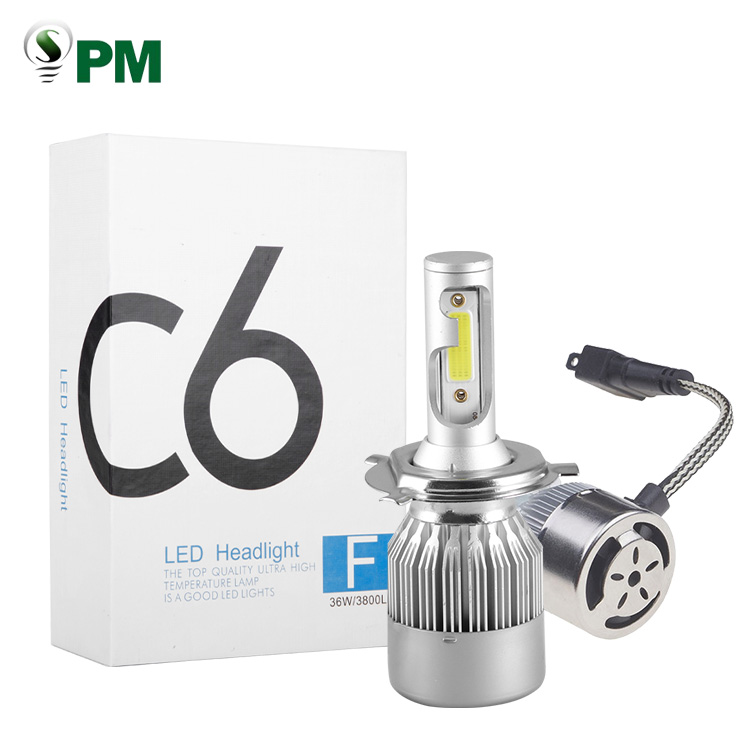 Автомобильные и мотоциклетные светодиодные лампы для фар Bevinsee 2x H4 9003 HB2 HS1, дальний/ближний свет, 8000 лм, 50 Вт