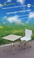 Table pliante moderne en aluminium pour l'extérieur, idéale pour la salle de sport, le camping, les pique-niques et les barbecues, par Outdoor Furniture Company
