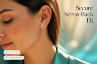 Boucles d'oreilles clous en argent sterling 925 avec moissanite couleur D VVS et diamant de laboratoire, style vintage glacé pour hommes et femmes