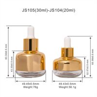 Botol Kosmetik Kaca Berkualitas Tinggi 20ml 30ml dengan Pipet untuk Kemasan Cairan Makeup Foundation Primer Essence