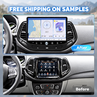 Lecteur DVD de voiture Android 11,5 pouces, autoradio, écran de voiture, navigation, système multimédia CarPlay pour Jeep Compass 2017-2020
