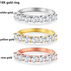 Bagues de fiançailles et de mariage style princesse en or massif 18 carats avec diamants de laboratoire, tendance Starsgem Jewelry. - Product Image 6