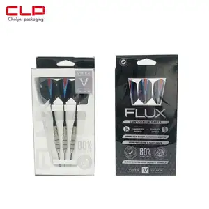 Profession elle kunden spezifische Kunststoff box Verpackung Box Transparent Faltbarer Kunststoff PP Geschenk Kunststoff Modellierung DARTS SET Dart Box Case