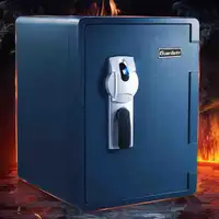 Brankas Logam Kecil Pintar Rumah Aman Tahan Api (2096LB) Brankas Kunci Sidik Jari Biometrik Keselamatan