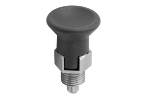 K0631 Poussoir de positionnement à ressort en acier inoxydable, version courte, avec fente de verrouillage, sans écrou de blocage, taille réglable - Product Image 3