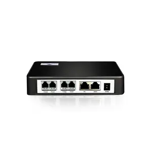 Voip ip pbx עם 4 יציאות FXO/FXS יציאות SIP/ IP טלפון מערכת HX4G VoIP Gateway