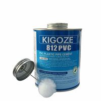 Adhésif PVC KIGOZE812 à séchage moyen à base de solvant pour la plomberie, les piscines, les conduites électriques, les conduites d'eau potable et les tuyaux de ventilation