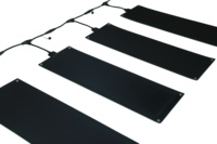 Tapetes Calefactores de Piso Flexibles de PVC Ecológicos de 20" X 30" para Exteriores, 110-220V, Cable de Alimentación con Certificación ETL para Hoteles, Escuelas y Casas de Huéspedes