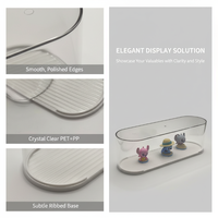 Boîte de présentation empilable en acrylique transparent pour figurines, boîte de rangement modulaire en plastique pour jouets de collection