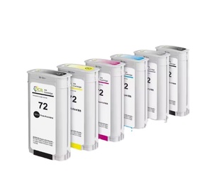 Cartouche d'encre pigmentée compatible 130ML <span class=keywords><strong>72</strong></span> pour imprimante <span class=keywords><strong>HP</strong></span> Designjet T770 T790 T1120 T1200 T1300 T620 T610 T1100 T2300 - Product Image 1