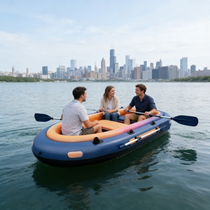 Catamarán Inflable en Oferta, Kayak <span class=keywords><strong>a</strong></span> Pedal de Alta Velocidad para Deportes Acuáticos en Aguas Abiertas, Paseos Costeros y Fiestas - Product Image 2