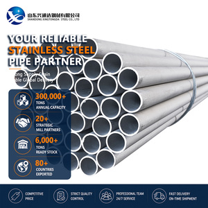 Beveling 304 310S No.4 Welded 168.3mm 5.0mm Threading ASTM A269 Stainless Steel Pipe for Petrochemical - Product Image 1