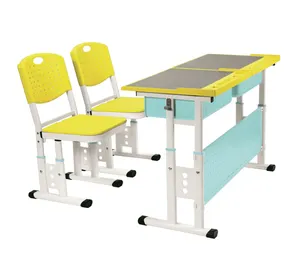 Chaise de table d'étude d'enfants, chaise adulte de table d'étude avec la fente de stylo de placard bon marché