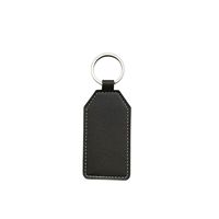 Porte-clés en cuir PU gravable au laser, logo personnalisé, pendentif de voiture en PU, cadeau d'affaires, étiquette de marque en PU, cadeau de Noël