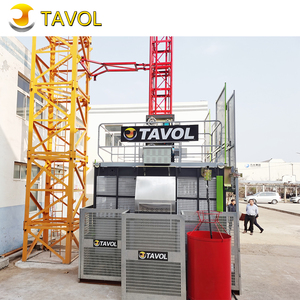 Elevador de Materiales para Construcción Tavol de China, Elevador de Obra SC200 2 con Certificado CE - Product Image 1