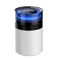 Humidificateur portable de bureau à ions négatifs avec batterie électrique, humidistat, lumières LED à changement de couleur, rechargeable par USB pour chambre à coucher
