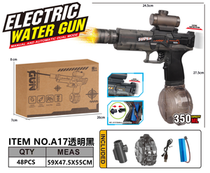 Pistolets à eau électriques Jouets portables Haute puissance Automatique Pistolet à eau LED pour les jeux <span class=keywords><strong>d</strong></span>'été en plein air Plage Piscine - Product Image 6