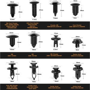 Rivets en plastique pour automobile, 240 pièces, clips à pression multi-tailles pour réparation et remplacement de pare-chocs - Product Image 5