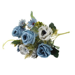 Arrangement de fleurs artificielles Lichao, fleurs en soie mélangées, décoration artisanale pour la maison, décoration de mariage - Product Image 5